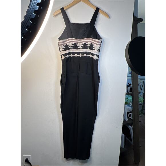 ANTHROPOLOGIE NOMAD BY MORGAN CARPER BLACK LA SIERRA JUMPSUIT SZ 4 - Picture 6 of 12